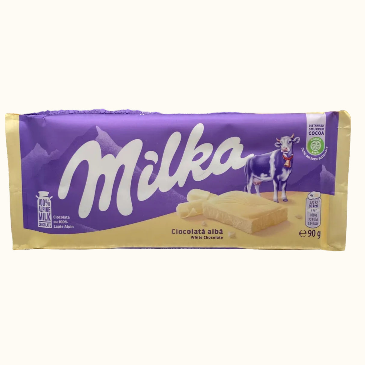 Milka White Chocolate 90g