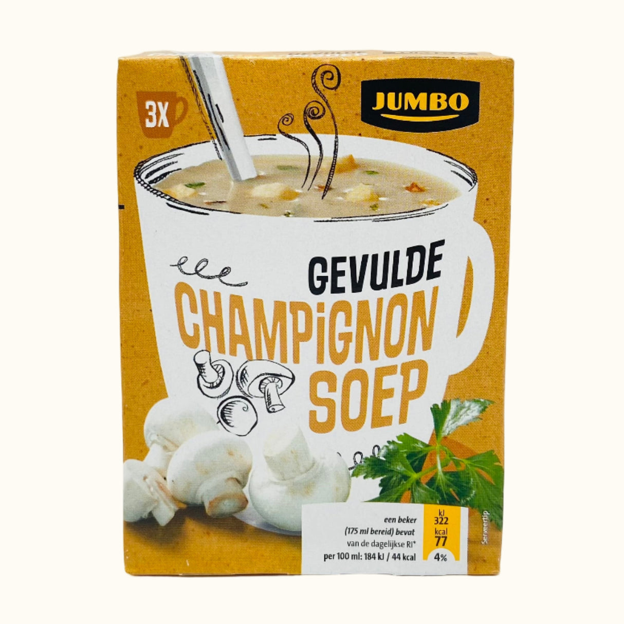 Lot de 3 sachets de soupe aux champignons Jumbo Cup (48 g)