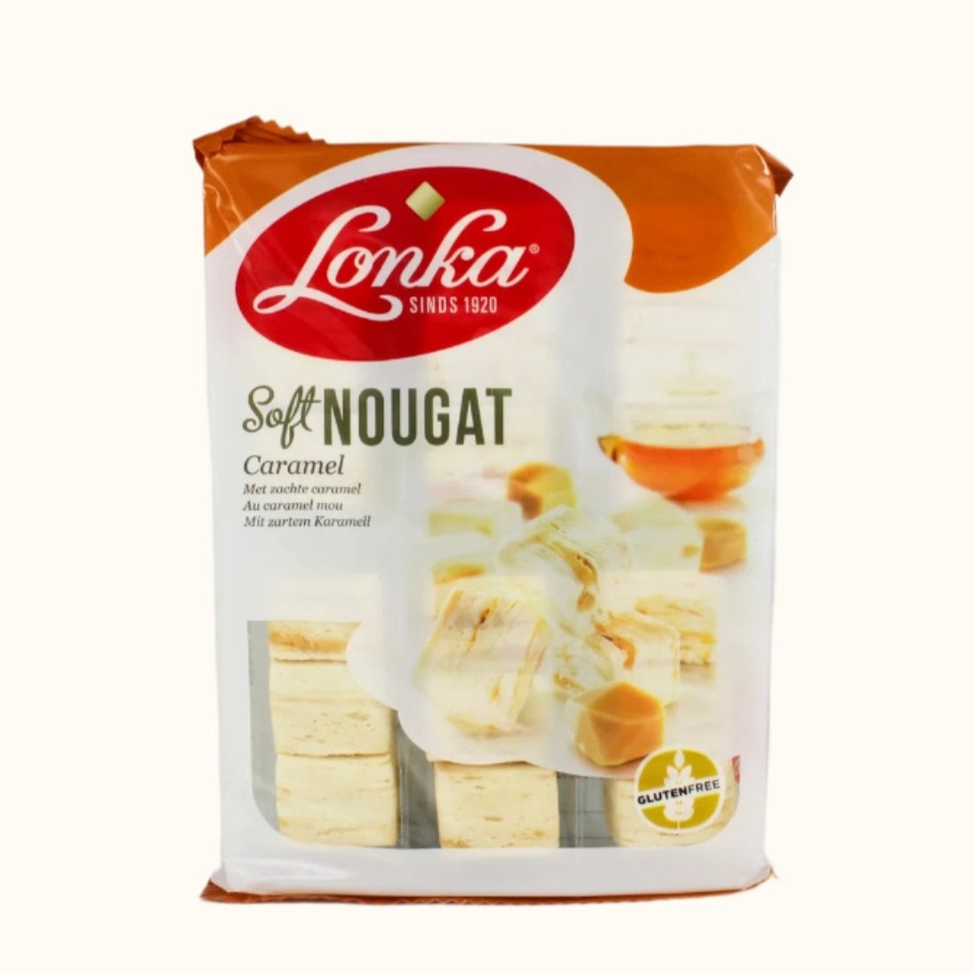 Nougat tendre au caramel Lonka 210 g