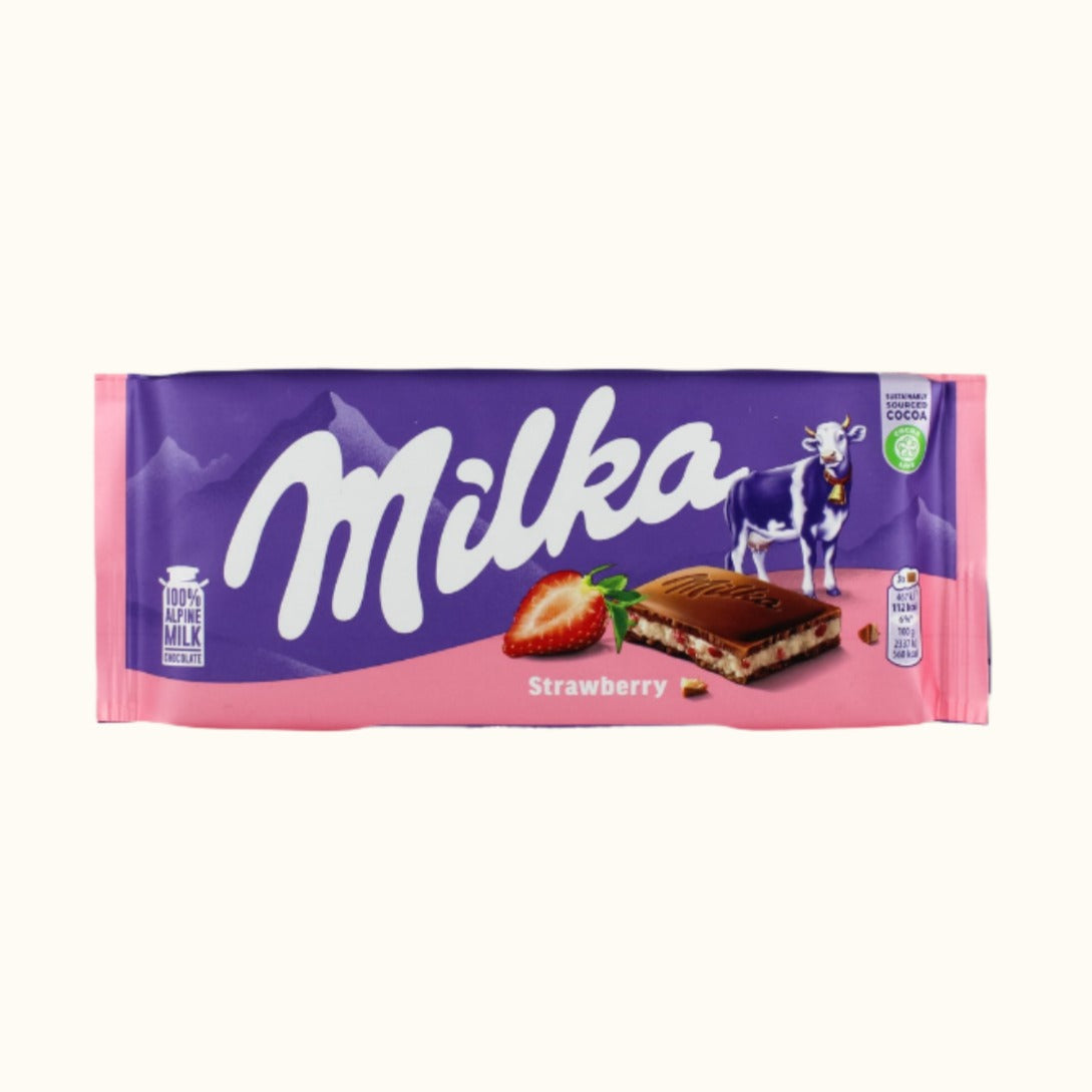 Barre aux fraises Milka