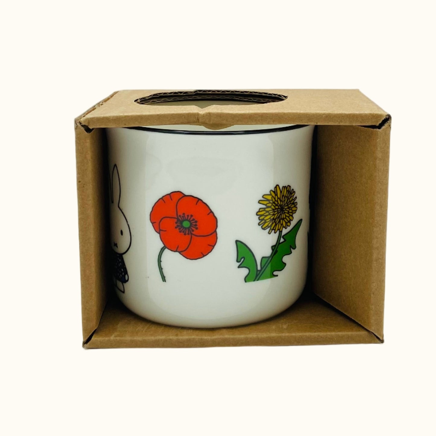 Ceramic Retro Mug – Miffy & Flowers