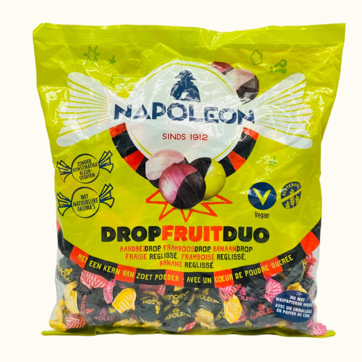 Napoleon Licorice Fruit Duo Balls Bag 825g
