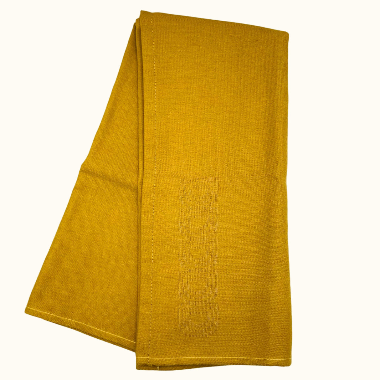 DDDDD Logo Ochre Tea Towel 60x65cm