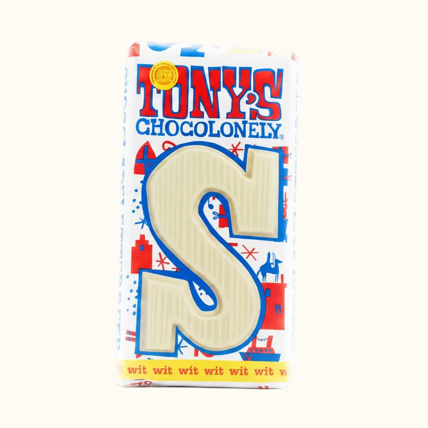 Lettres en chocolat blanc Tony's Chocolonely S 180g