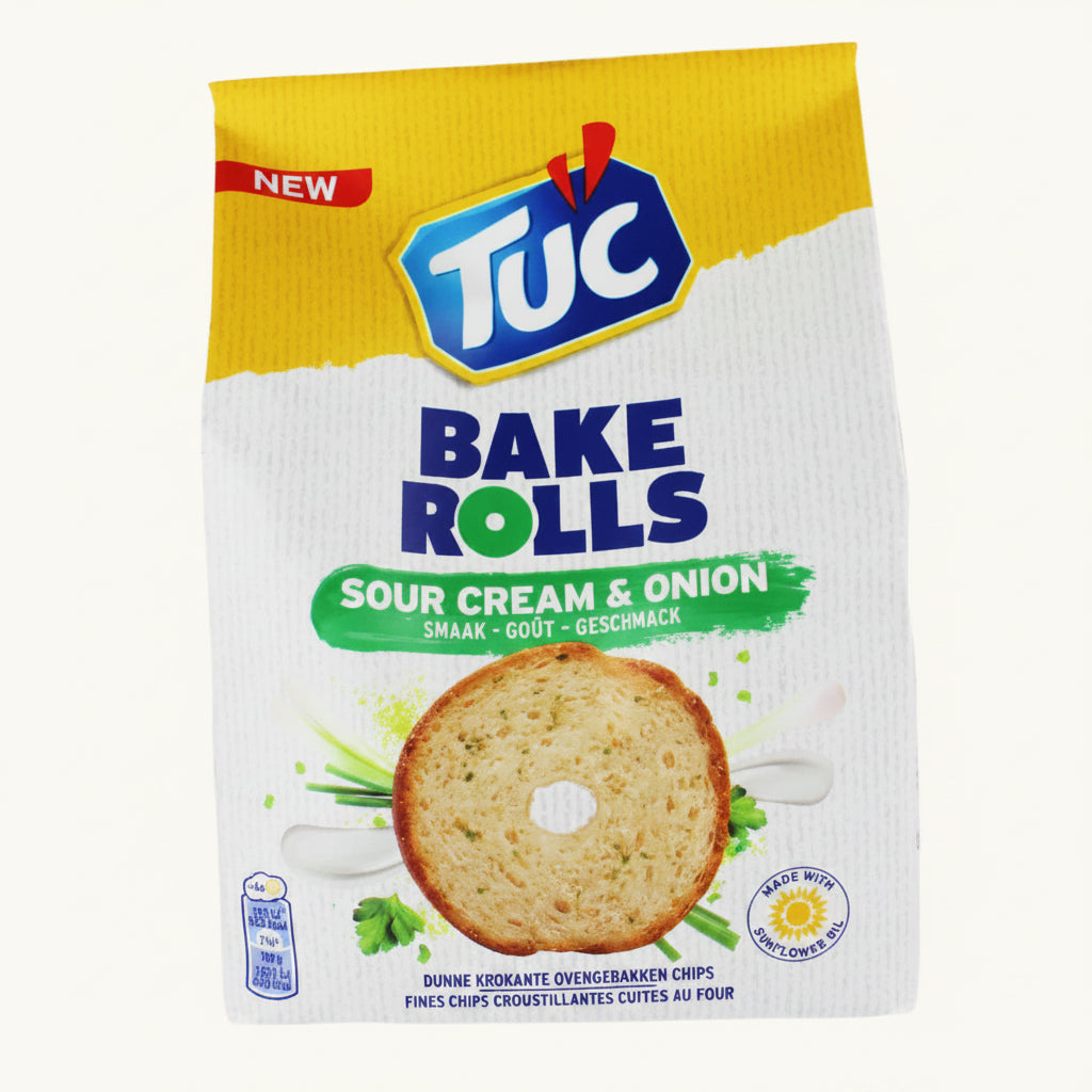 Tuc Bake Rolls Sour Cream Onion 150g