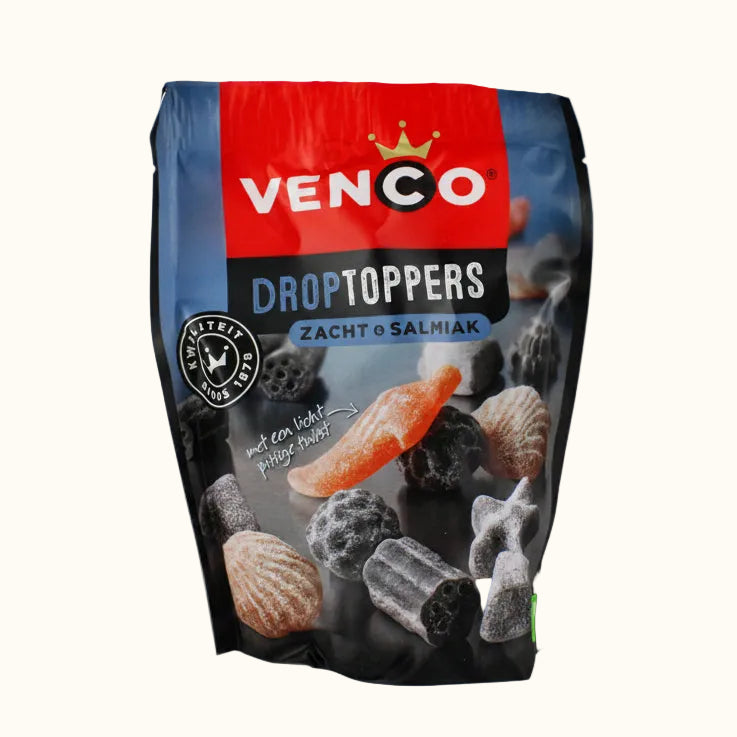Venco DropToppers Soft et Salmiak 215g