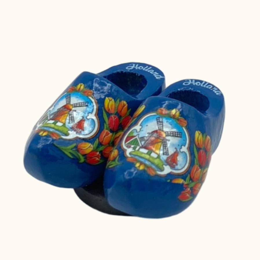 Magneet 2 houten schoenen 4 cm