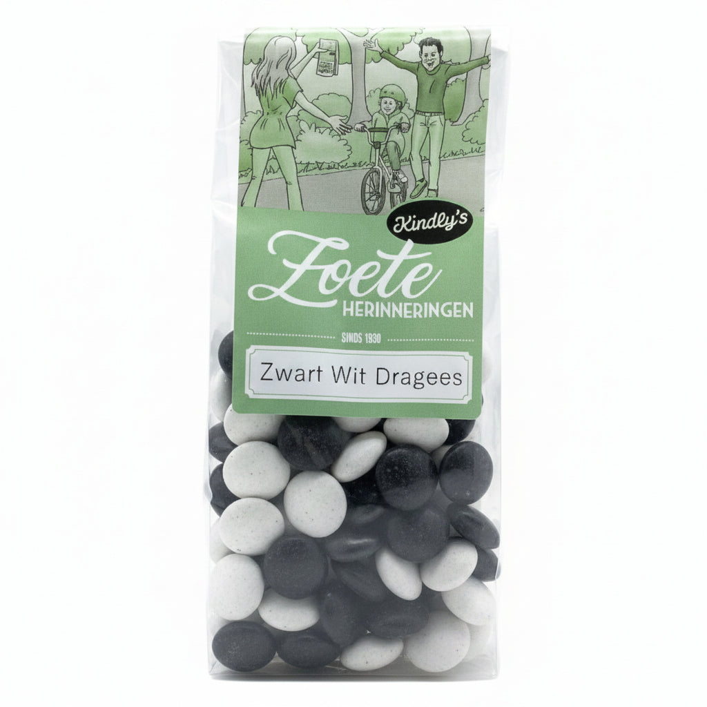 Kindly's Zwart-Witte Dragees 170 g