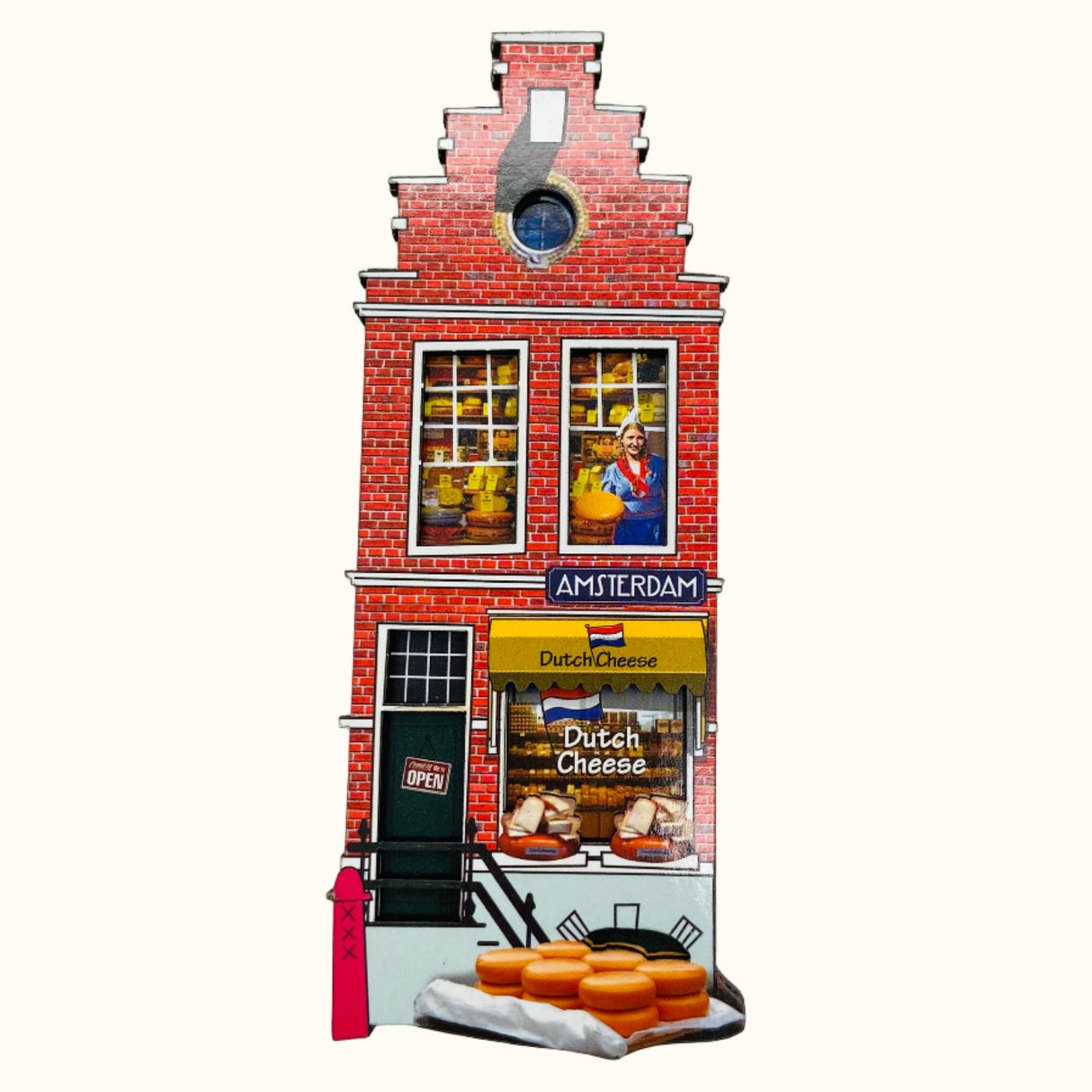 Aimant 3D de fromagerie d'Amsterdam