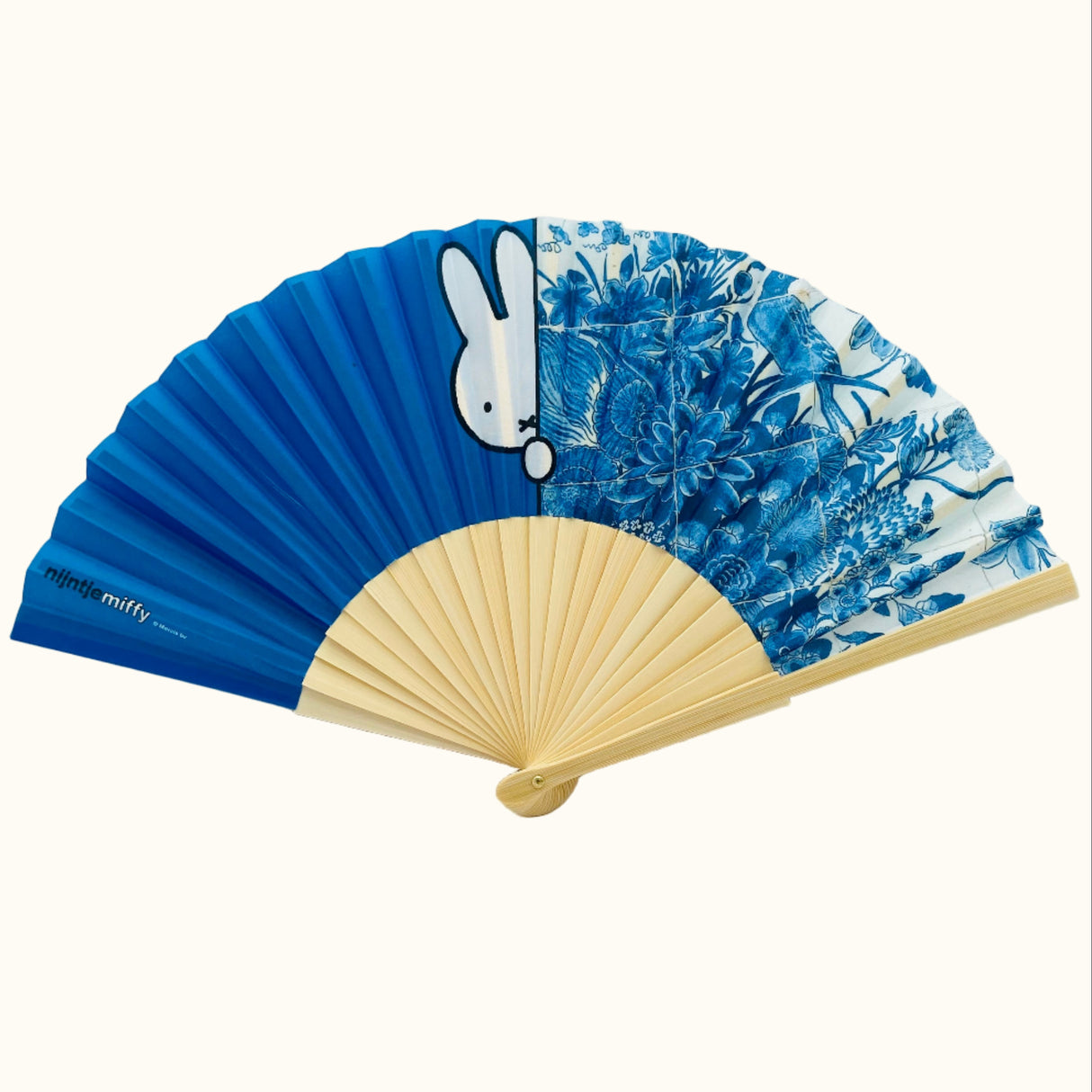 Éventail Miffy bleu
