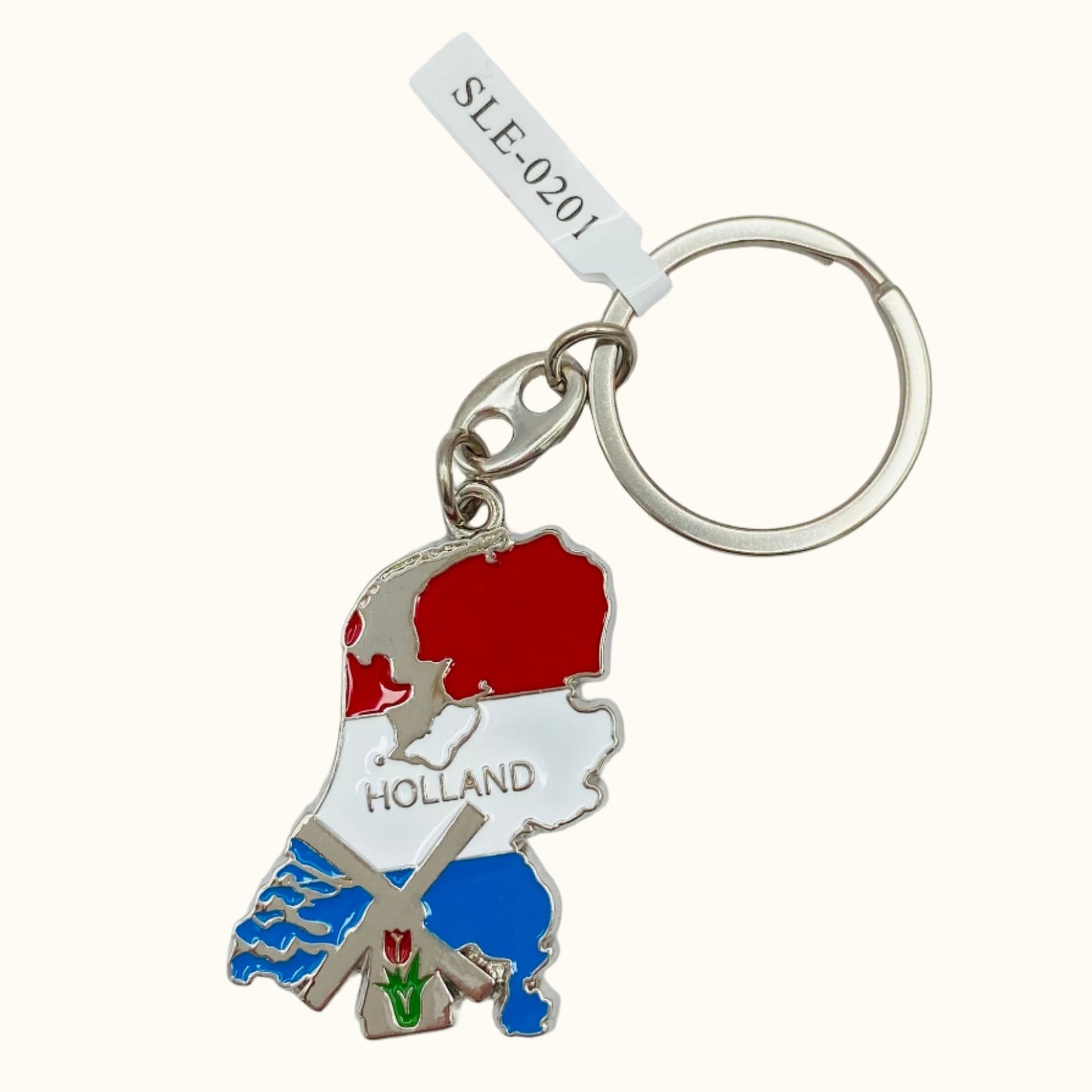 Holland Map & Windmill Keyring