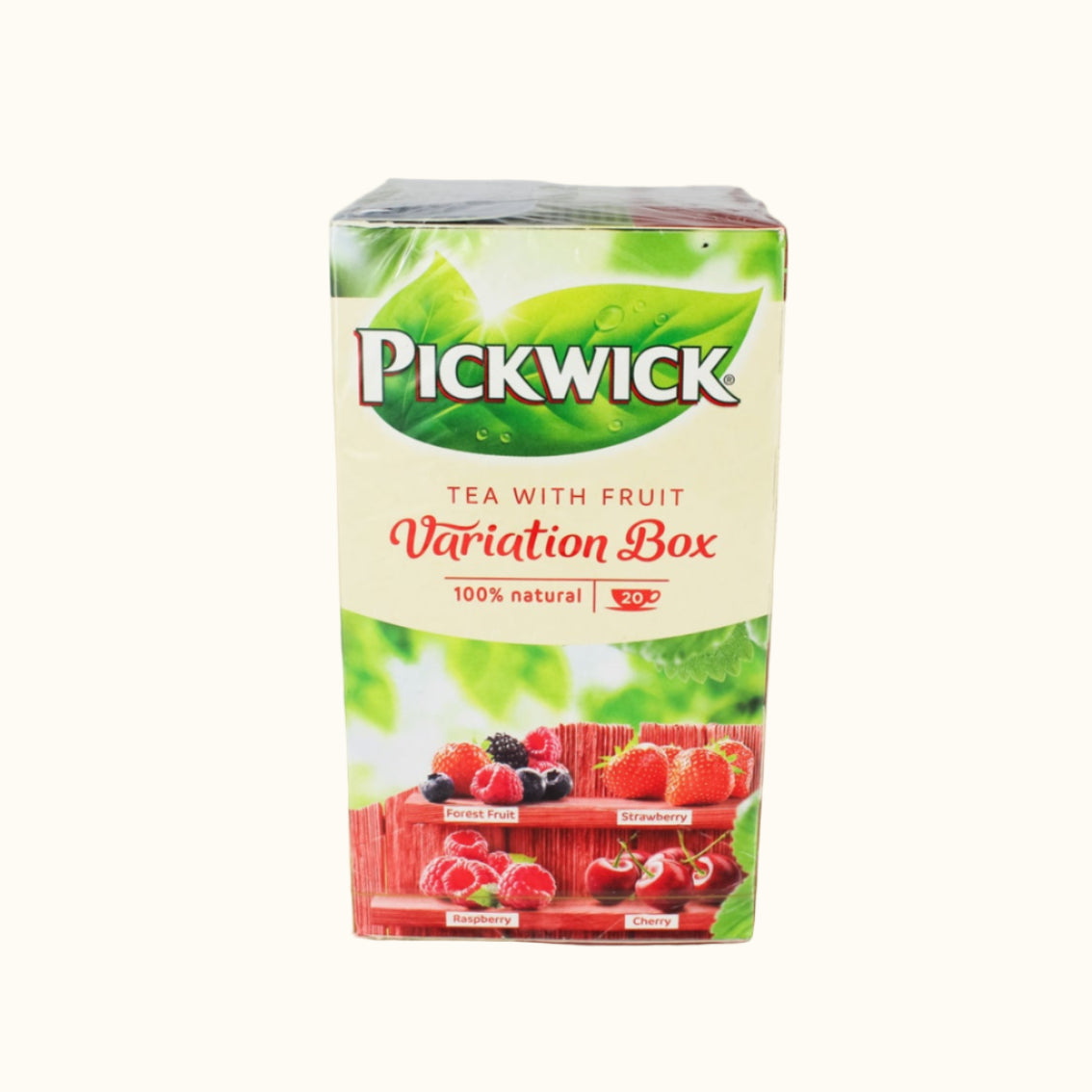 Coffret Pickwick Variation (Fruits des bois, Fraise, Framboise, Cerise) 20 pièces
