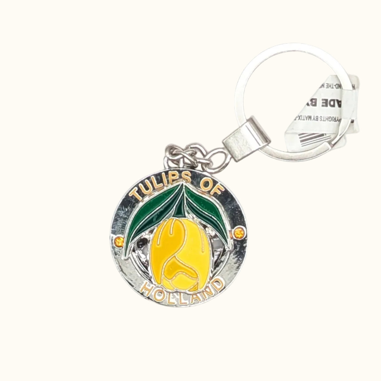 Spinner Keychain Yellow Tulips Of Holland