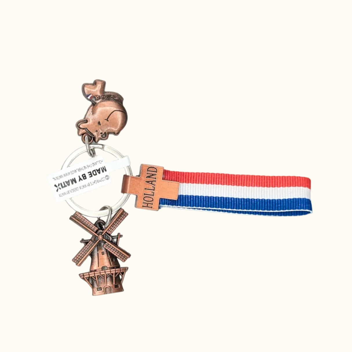 Keychain Charms Copper Cow Holland