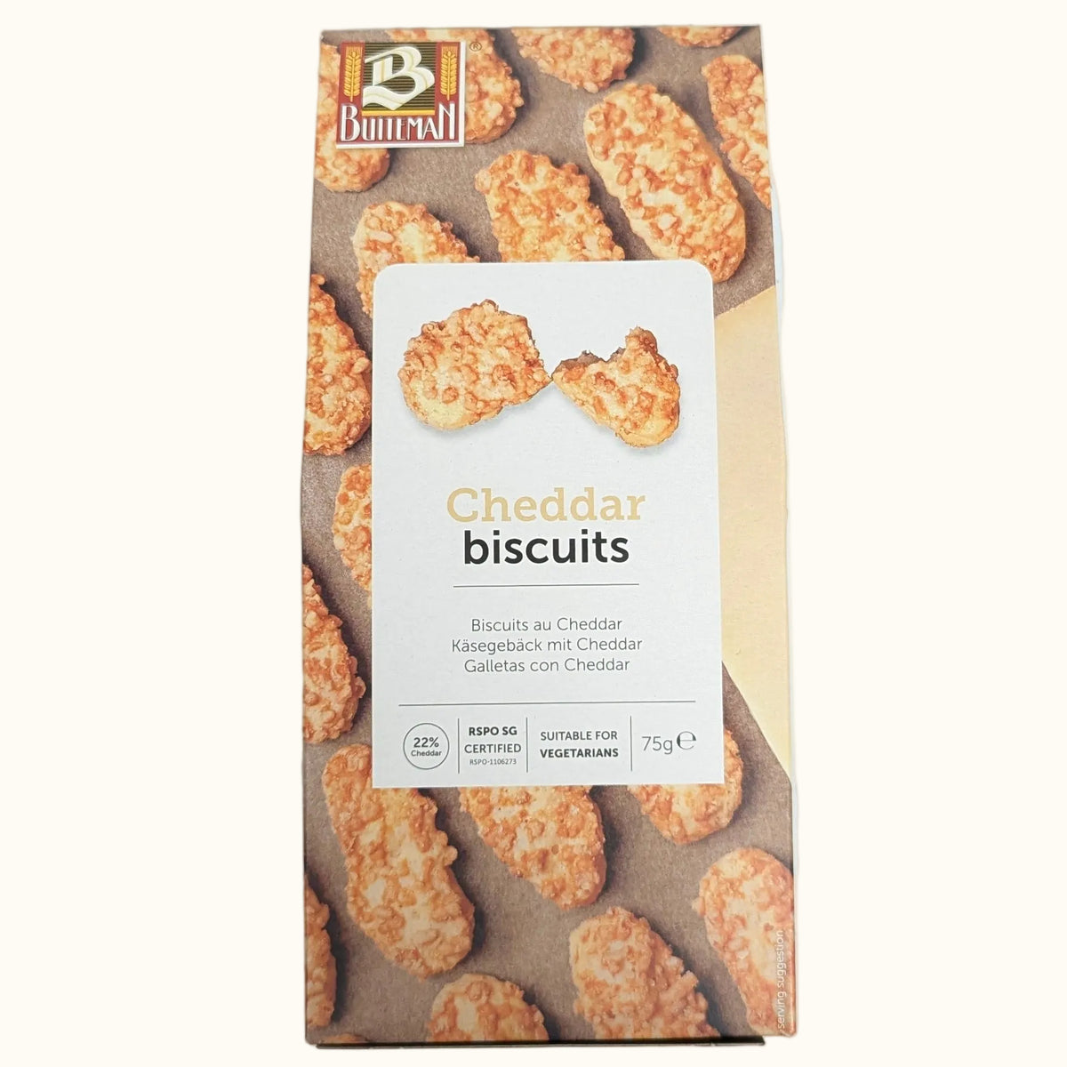 Buiteman Gouda Cheddar Biscuit 75g