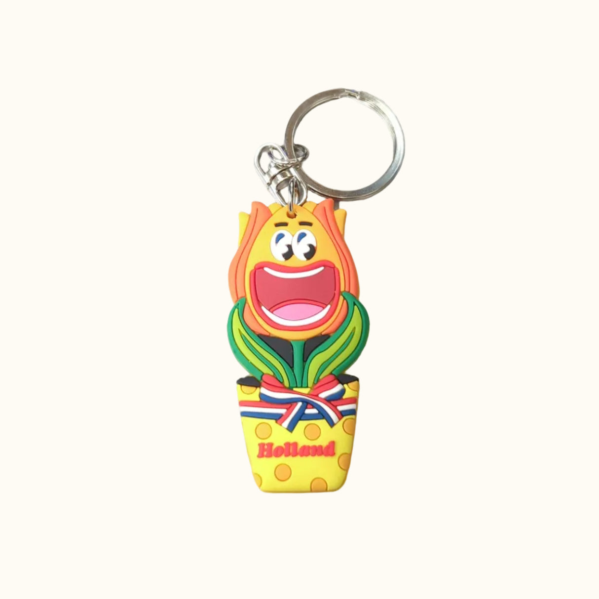 Soft PVC Keychain Tulip Holland