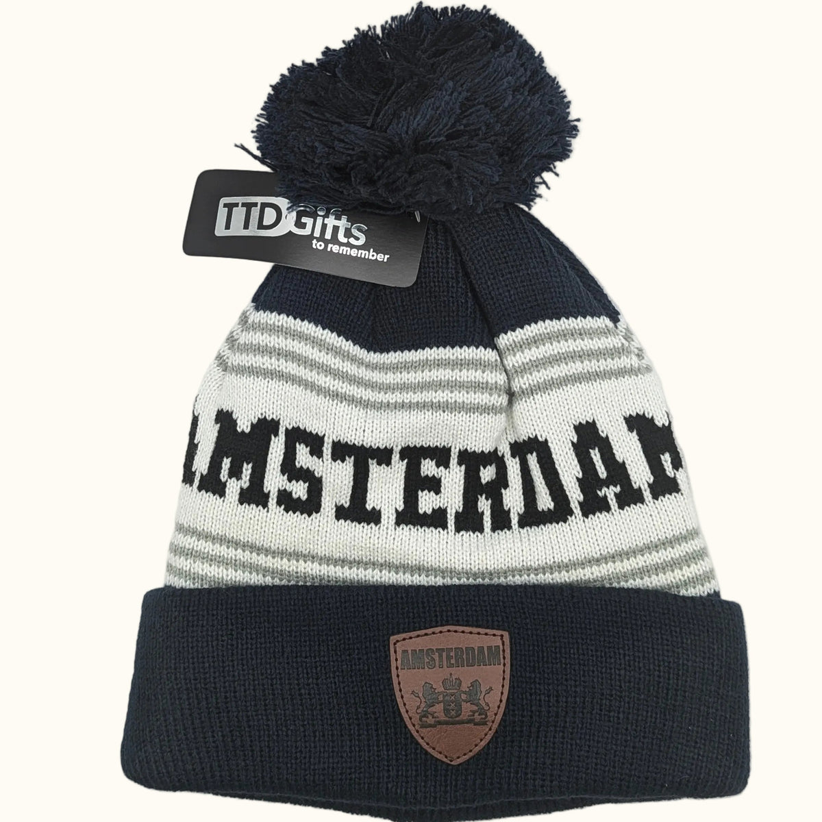 Pomhat Leatherbadge Blue