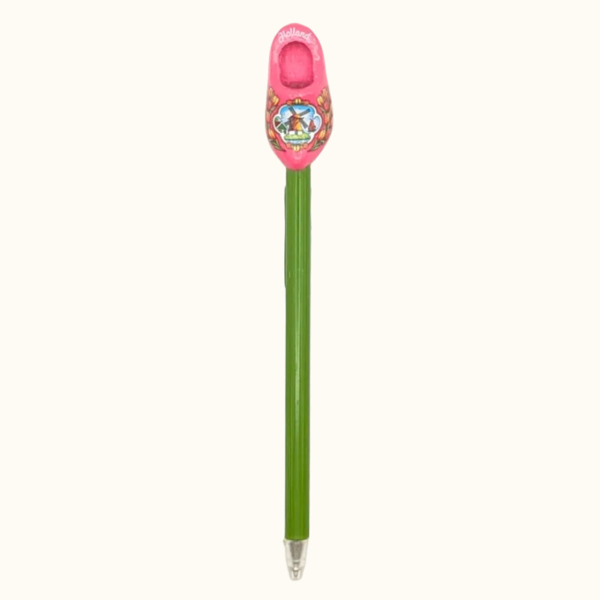 Tulip Ball Pen with Wooden Shoe 17cm