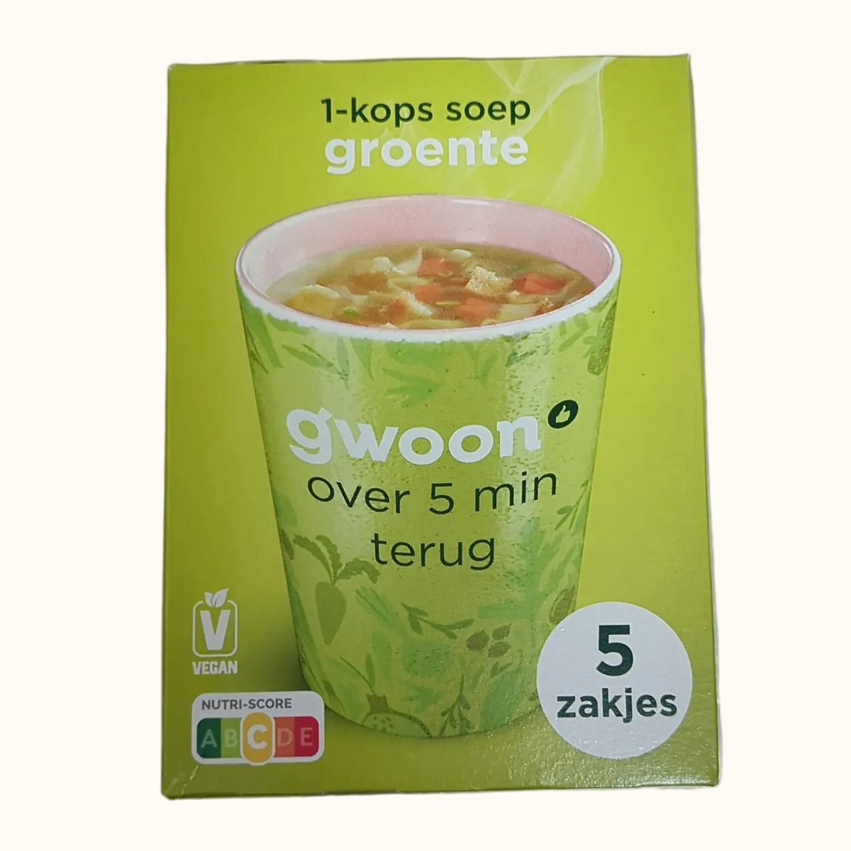 Gwoon Cup Of Soup Vegetable 5 Pack
