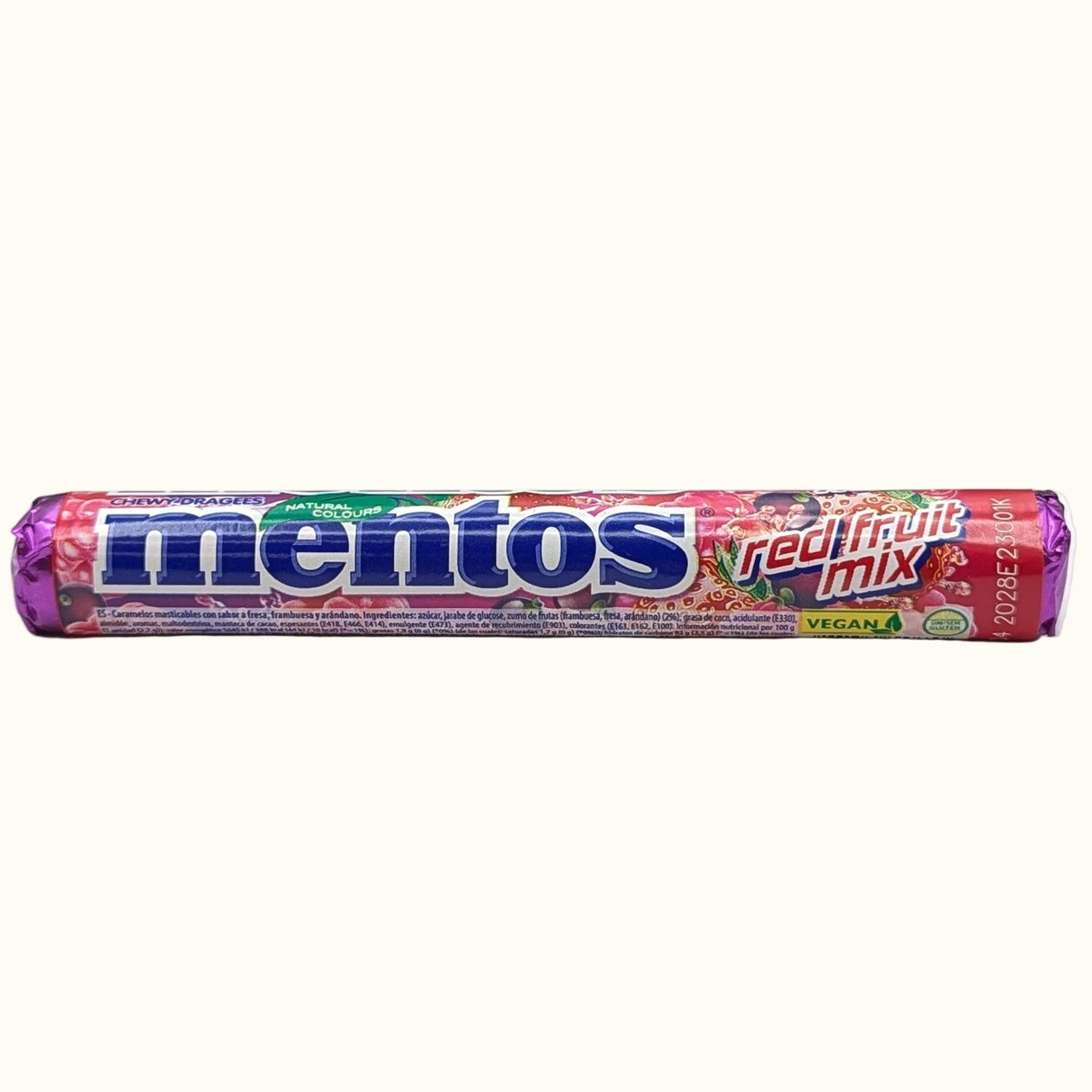 Mentos Red Fruit Mix Roll 37.5g
