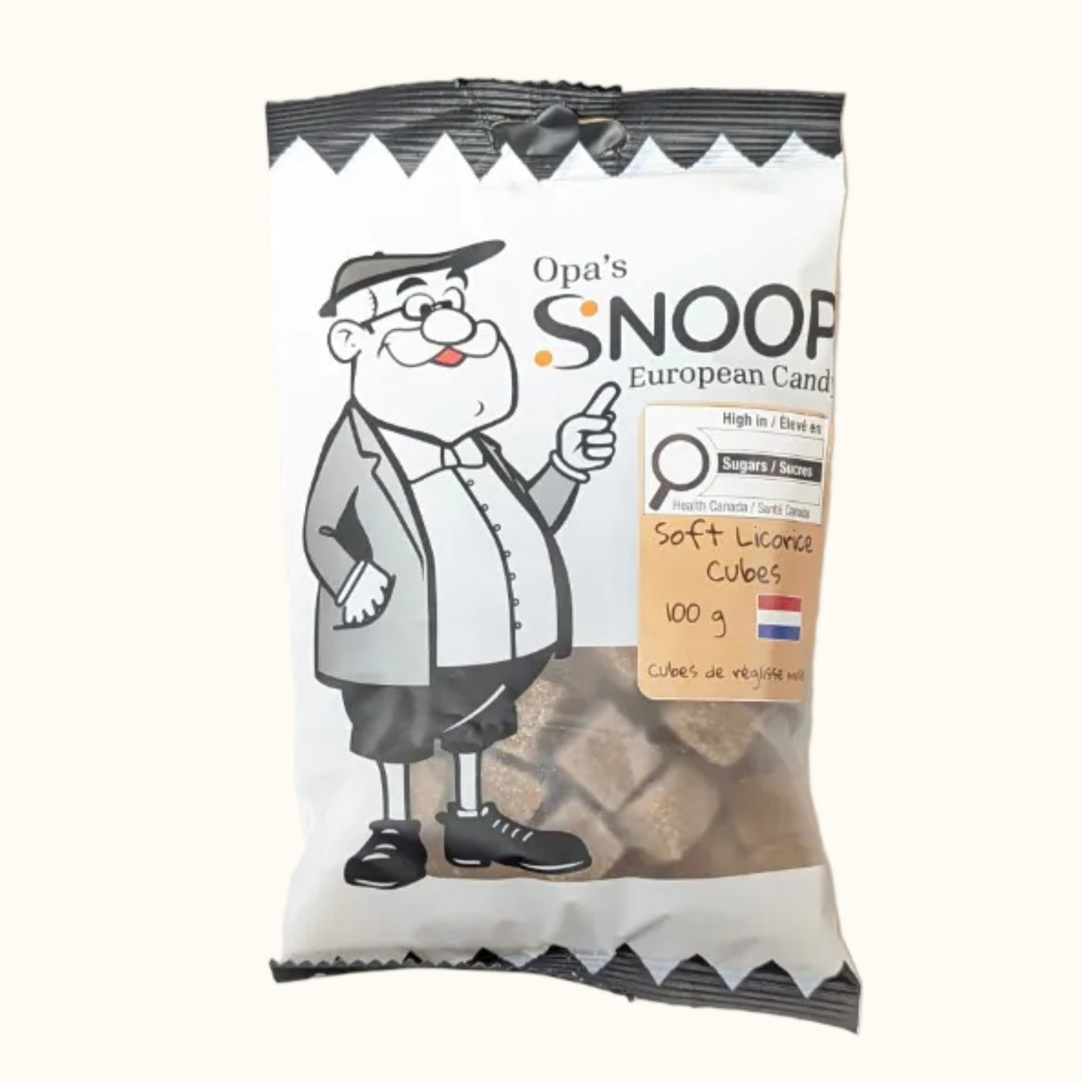 Snoop Soft Licorice Cubes (Griotten) 100g