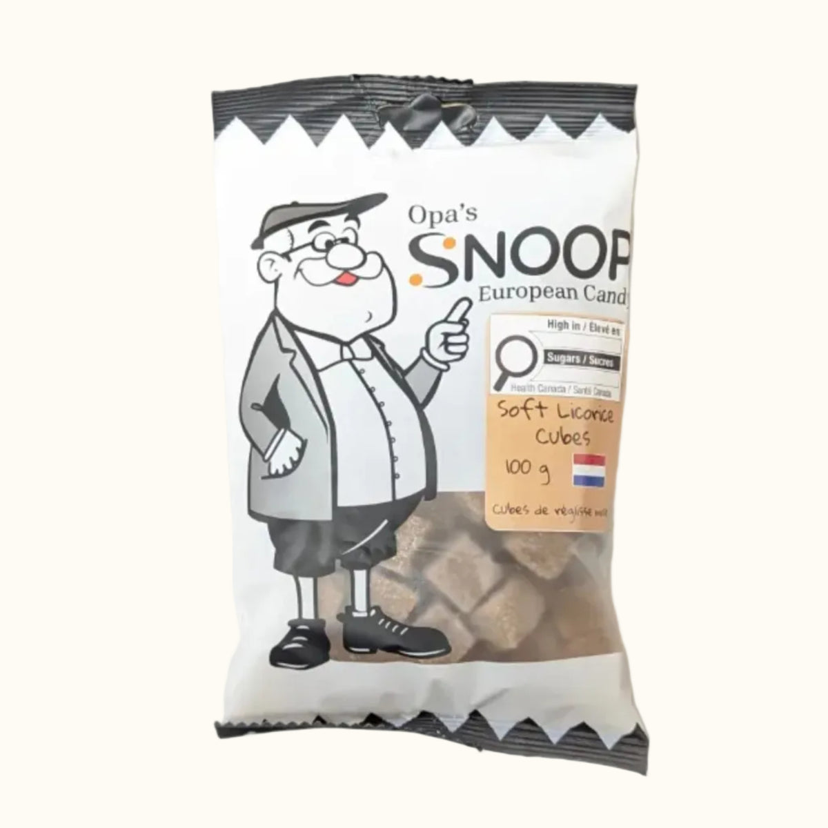 Snoop Soft Licorice Cubes (Griotten) 100g