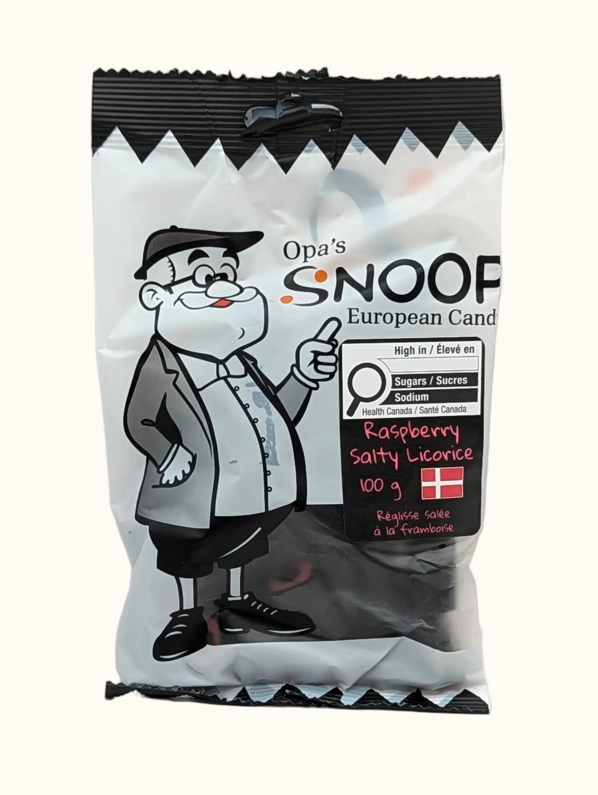 Snoop Raspberry Salty Licorice 100g