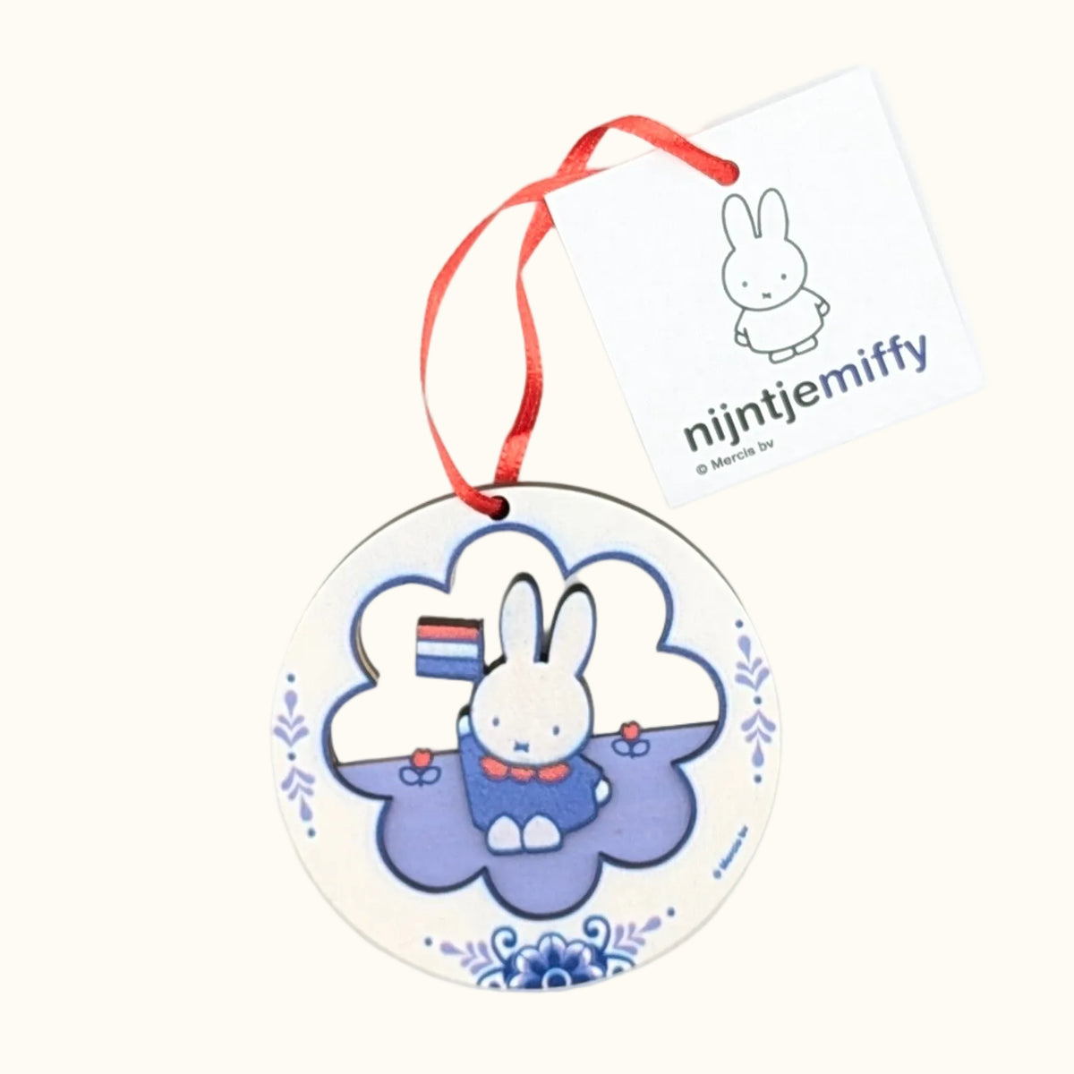 Ornament Wood Miffy Souvenir Blue
