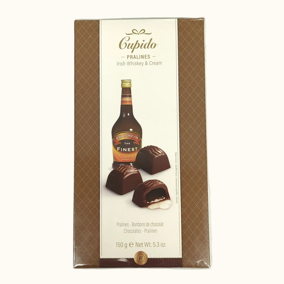Cupido Irish Whisky & Cream Praline Chocolates 150g