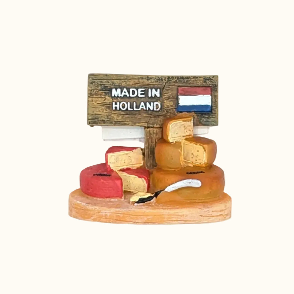 Polystone Magnet Cheese Board Gouda