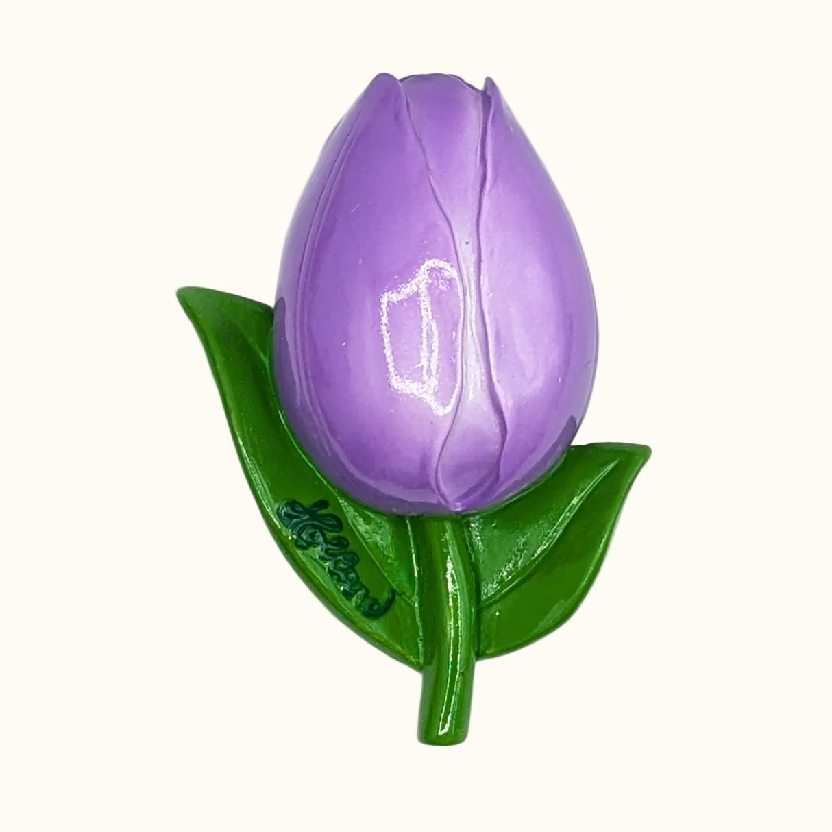 Polystone Magnet 3D Purple Tulip Holland
