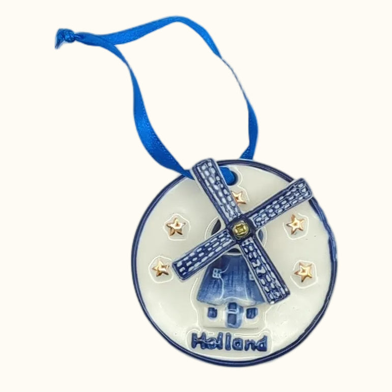 Ceramic Coin Ornament Windmill