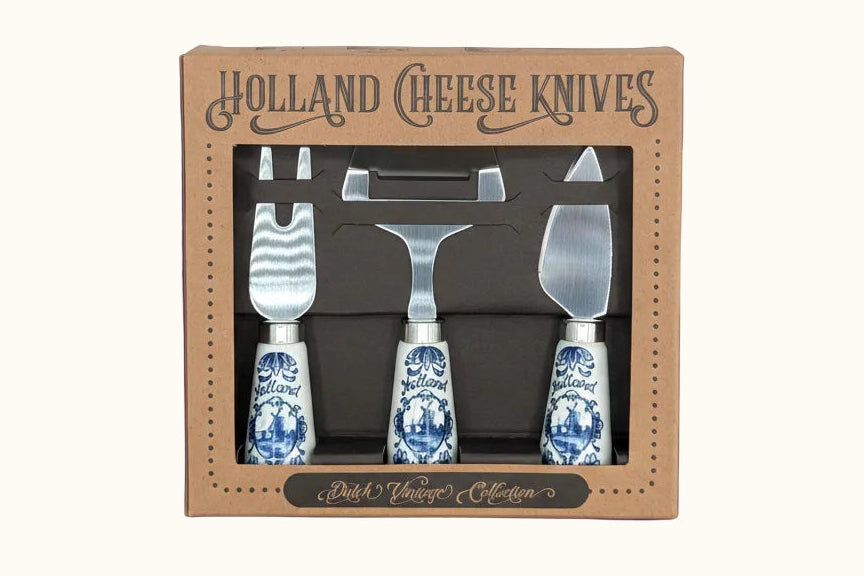 Cheese Knives Gift Set Delft Blue Holland