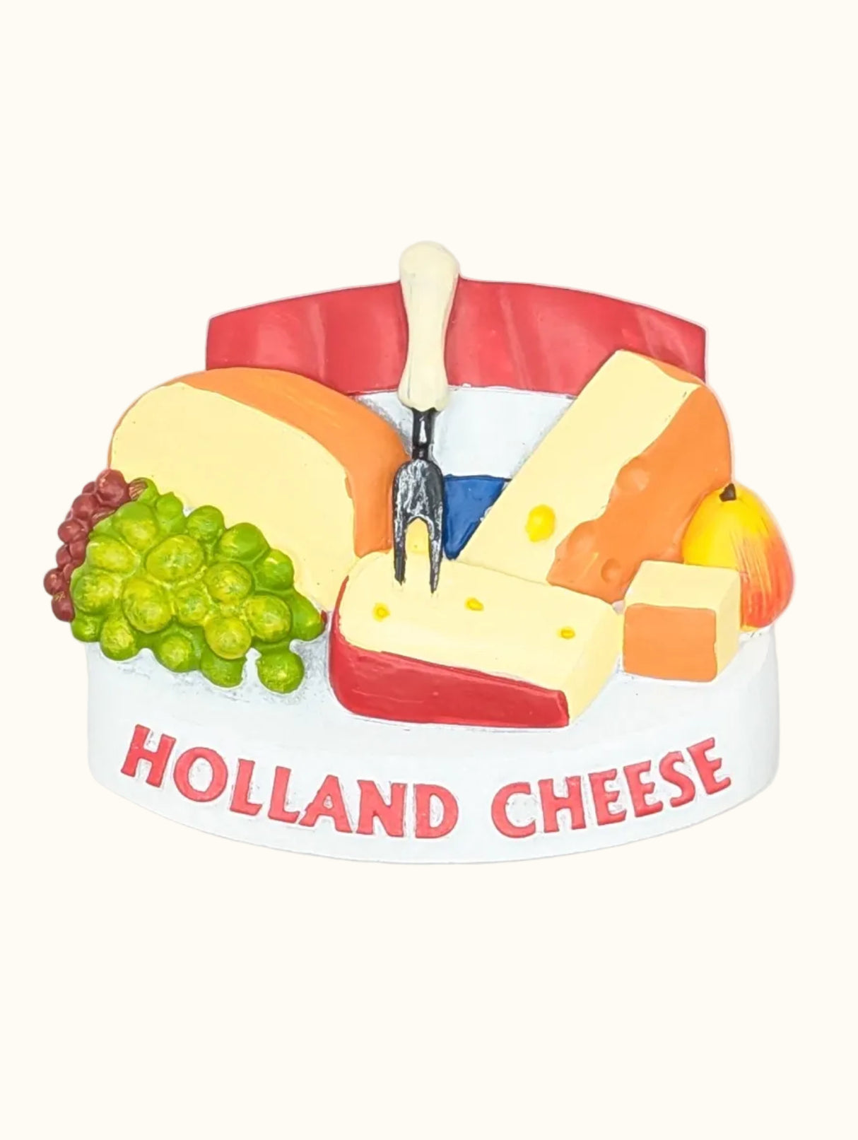 Polystone Magnet Grapes Cheese Board