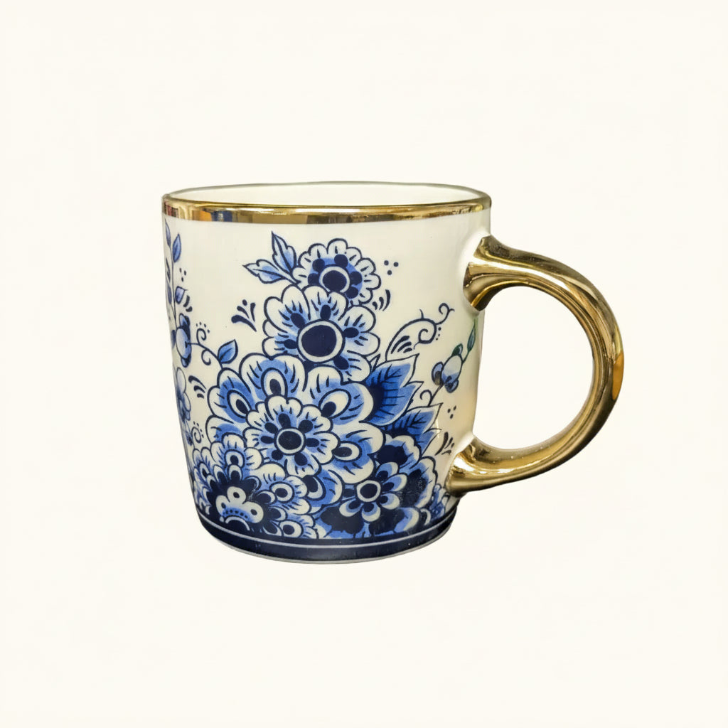Mug Delft Blue Flowers
