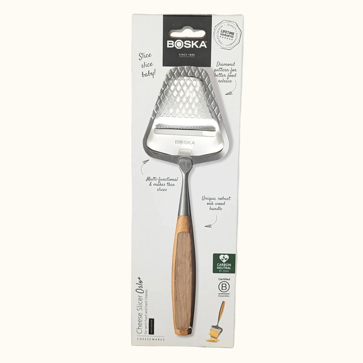 Boska Oslo+ Cheese Slicer Oak Wood