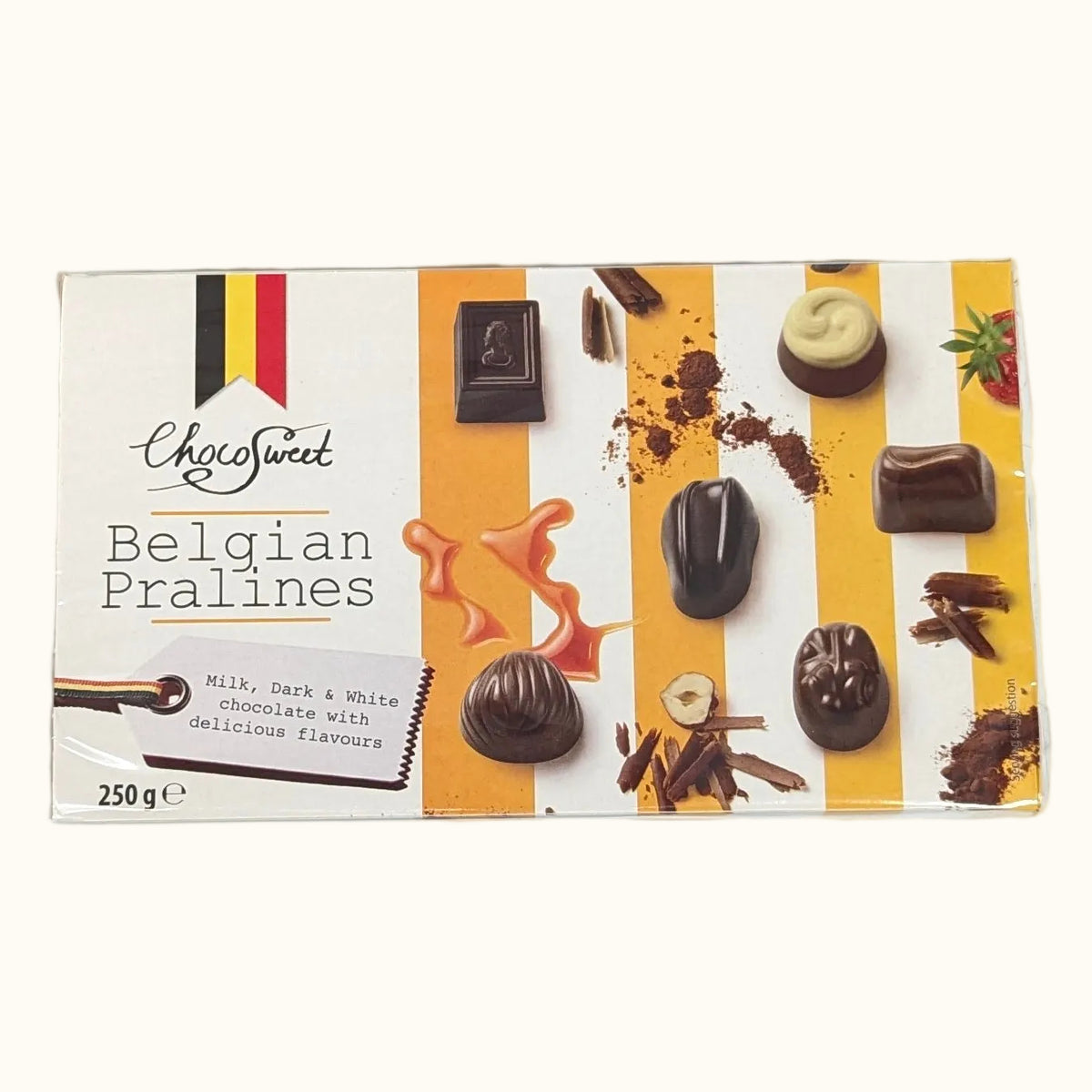 Choco Sweet Belgian Pralines (Milk, Dark & White) 250g