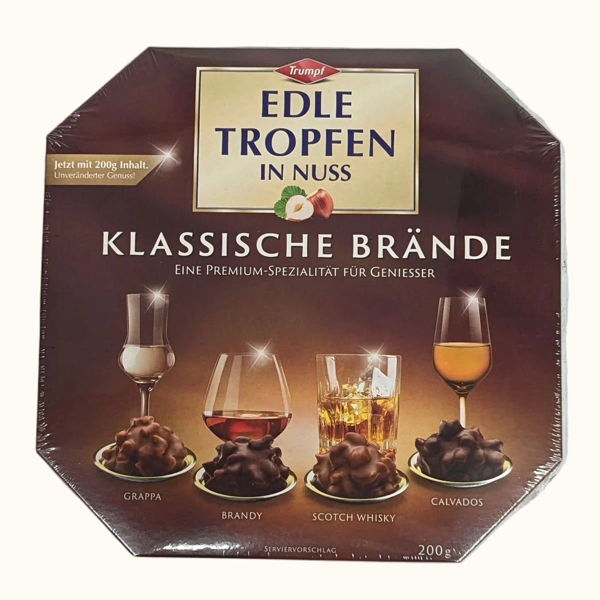 Trumpf Edle Tropfen in Nuss Classic Spirits Assortment 250g