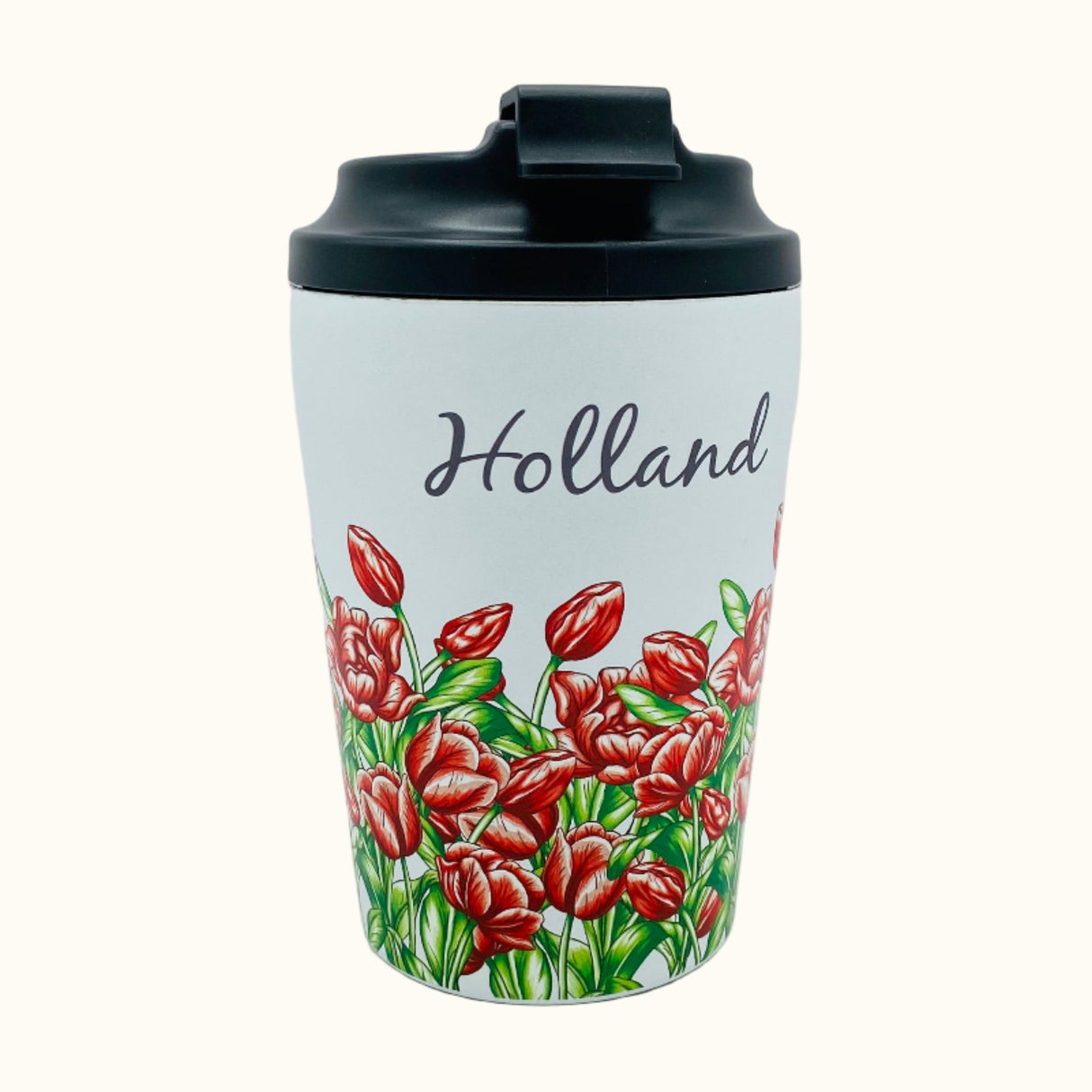 Mug de voyage Coffee2Go – Tulipes rouges