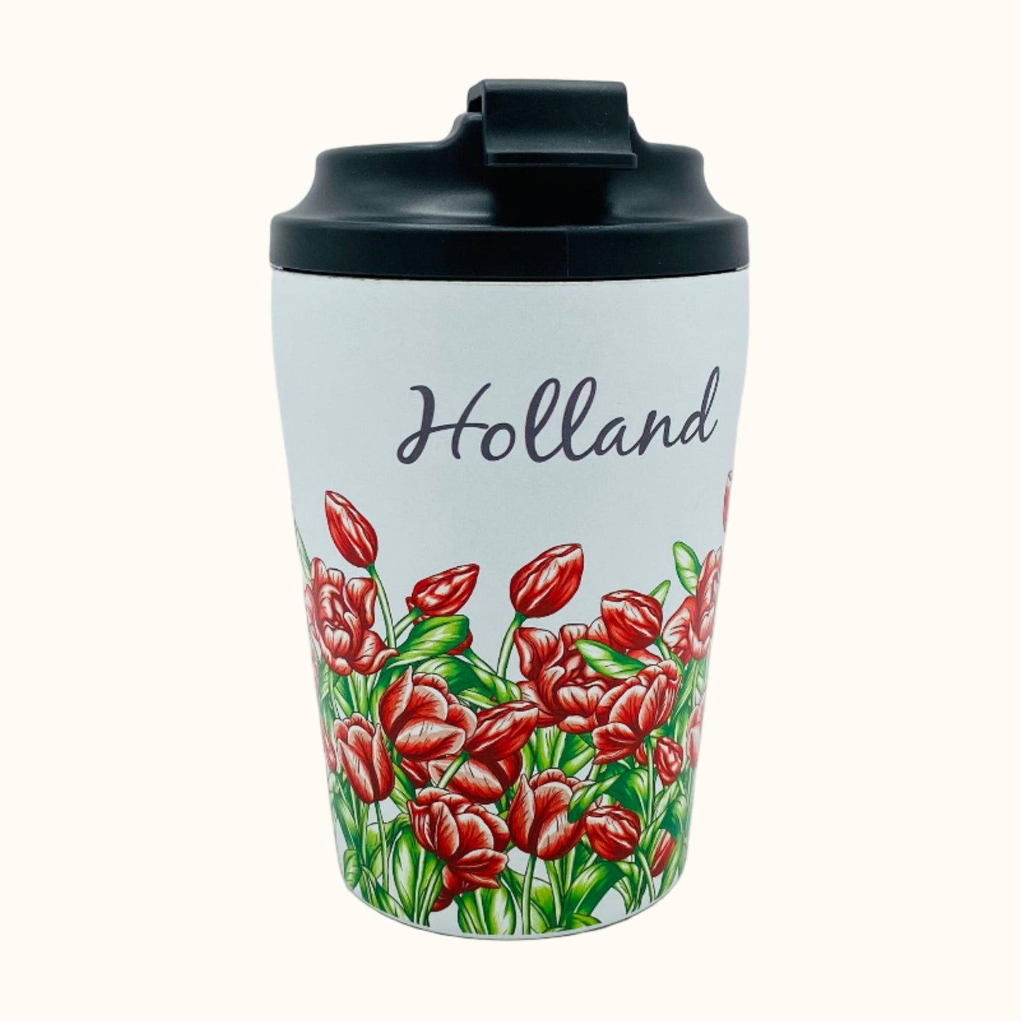 Coffee2Go Travel Mug – Red Tulips