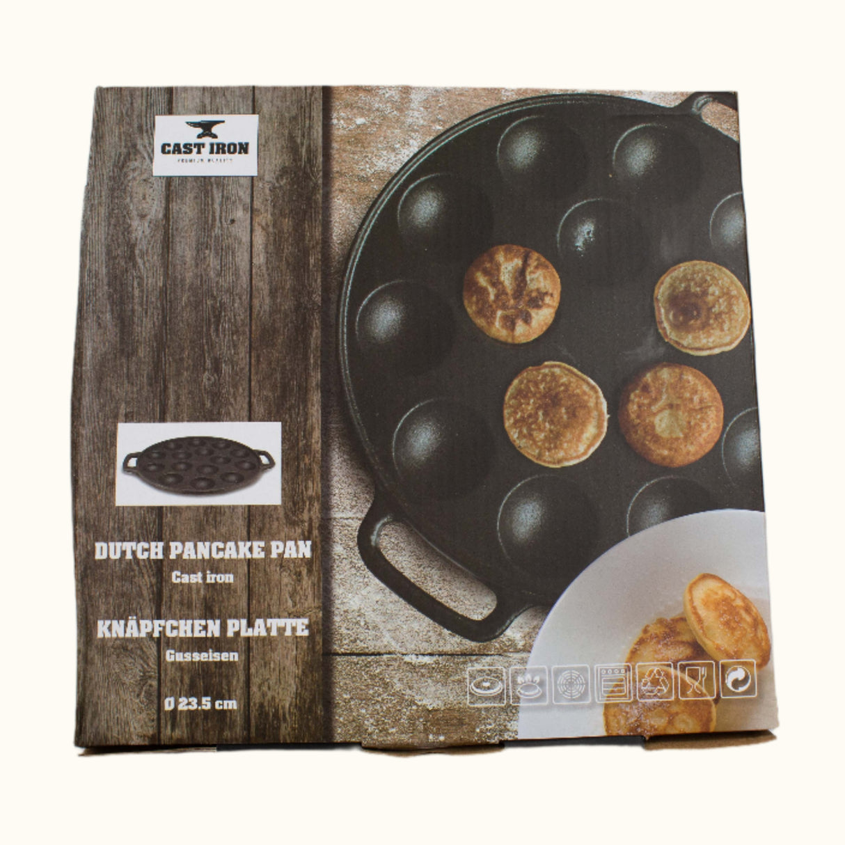 Cast iron Poffertjes pan