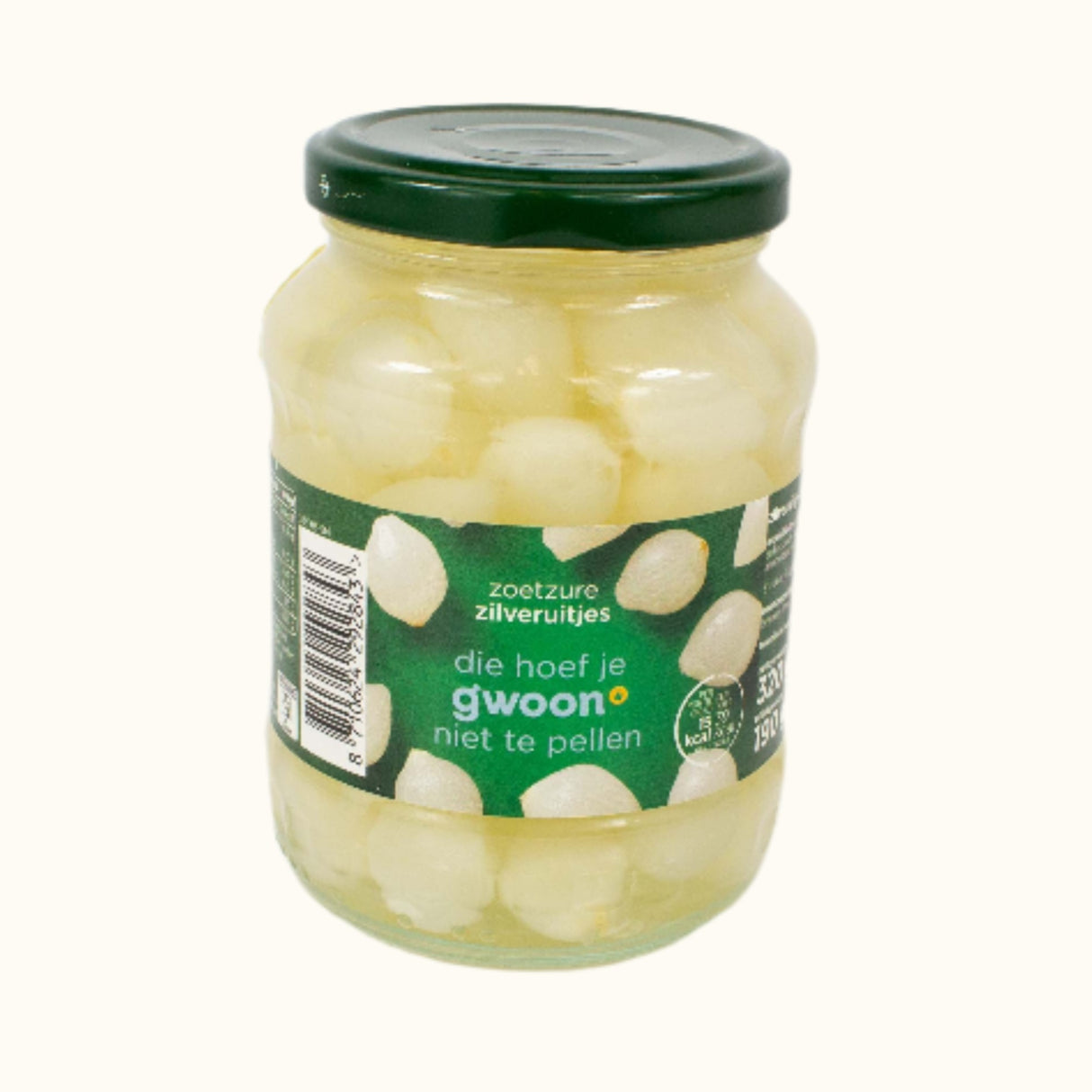 Gwoon Zoetzure Zilveruitjes 320 g