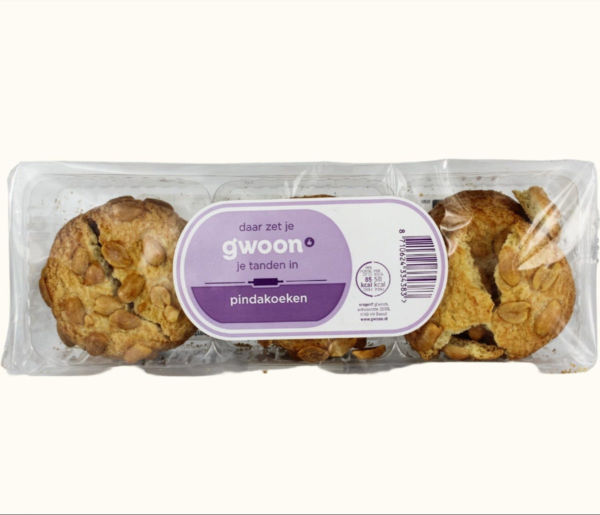 Biscuits aux cacahuètes Gwoon 200 g