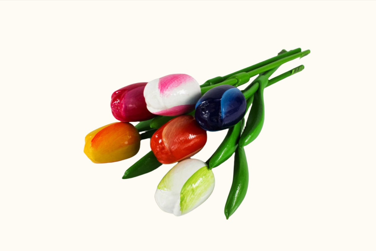 Tulipe en bois de 34 cm, épicerie néerlandaise