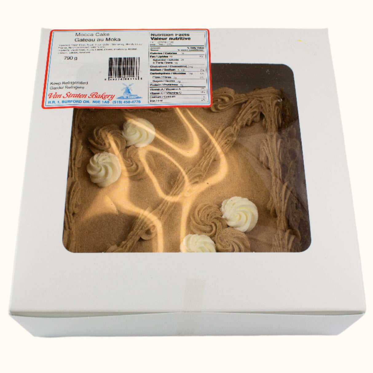 Van Straten Gâteau Carré Mocca 790g