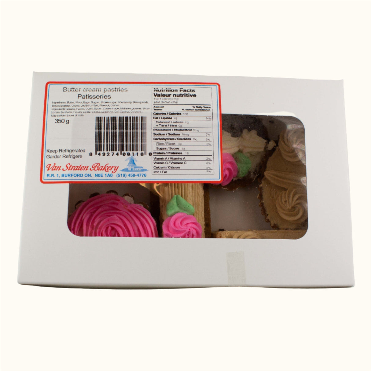 Van Straten 6 Boterroomgebakjes 350g