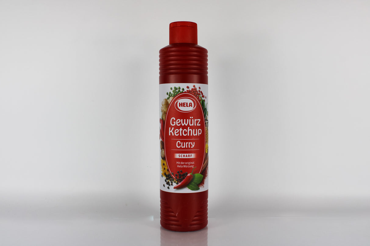 Hela Kruiden Ketchup Curry Chaud 800ml