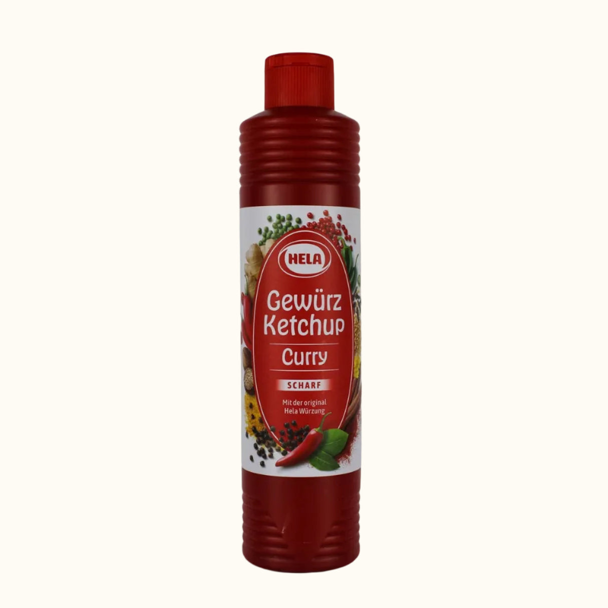 Hela Kruiden Ketchup Curry Hot 800ml