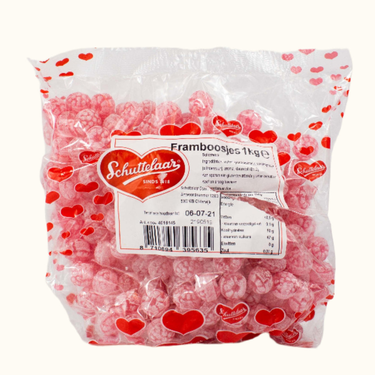 Schuttelaar Raspberries Bag 1kg