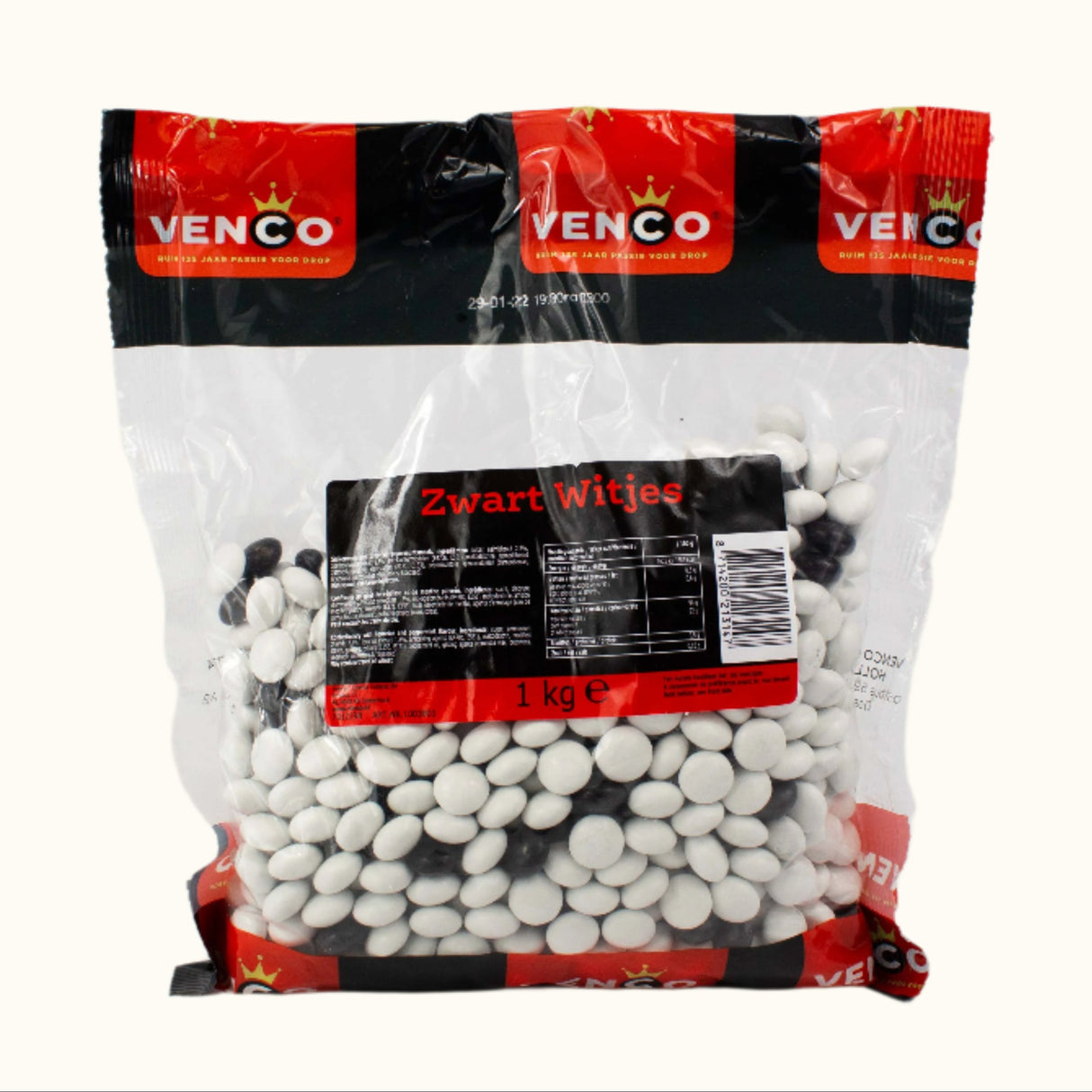 Venco Zwart Witjes Zak 1kg